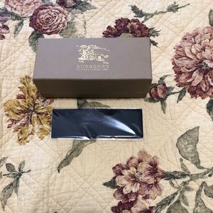 Burberry box with microfiber cleaning cloth.